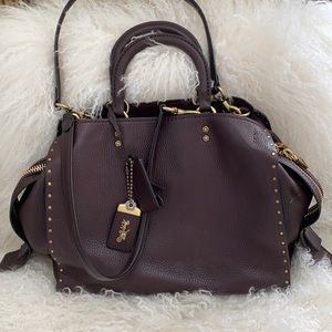Dark brown Coach purse